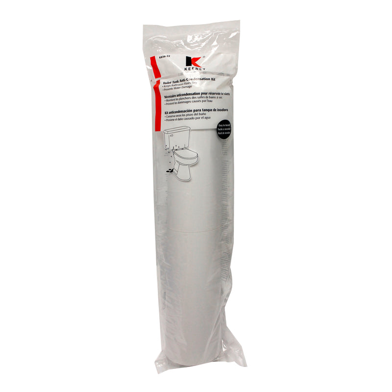 KEENEY HOLDINGS LLC, Keeney White Toilet Tank Anti-Condensation Kit 48 L x 16 W in.