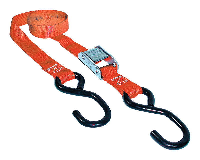 HAMPTON PRODUCTS INTERNATIONAL CORP, Keeper 1 in. W X 15 ft. L Orange Tie Down 400 lb 1 pk