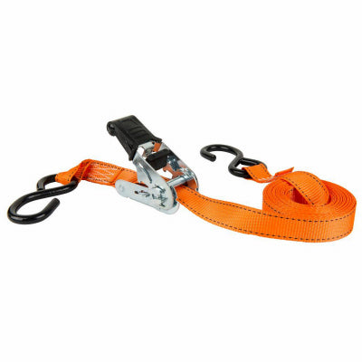 HAMPTON PRODUCTS INTERNATIONAL CORP, Keeper 1 in. W X 15 ft. L Orange Tie Down w/Ratchet 500 lb 2 pk