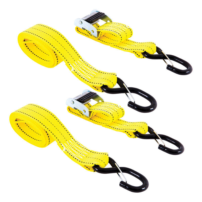 HAMPTON PRODUCTS INTERNATIONAL CORP, Keeper 2 in. W X 8 ft. L Yellow Tie Down Strap 800 lb 1 pk