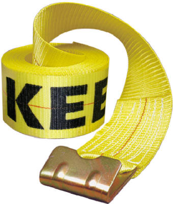 HAMPTON PRODUCTS INTERNATIONAL CORP, Keeper 4 in. W X 30 ft. L Yellow Winch Strap 5000 lb 1 pk