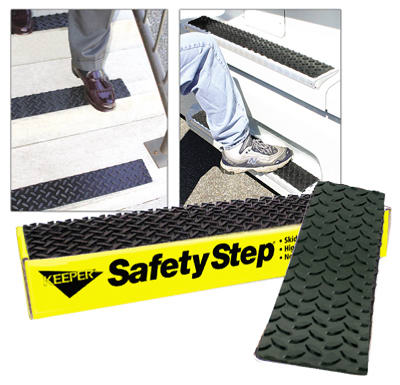 HAMPTON PRODUCTS INTERNATIONAL CORP, Keeper 4 in. W x 17 in. L Rubber Safety Step Thread Strip