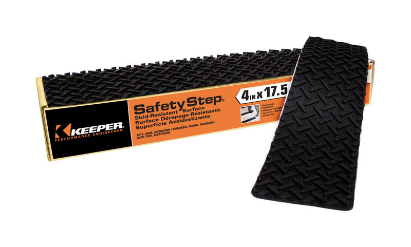 HAMPTON PRODUCTS INTERNATIONAL CORP, Keeper 4 in. W x 17 in. L Rubber Safety Step Thread Strip