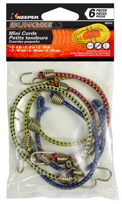 HAMPTON PRODUCTS INTERNATIONAL CORP, Keeper Assorted Bungee Cord Set assorted in. L X 0.16 in. 1 pk