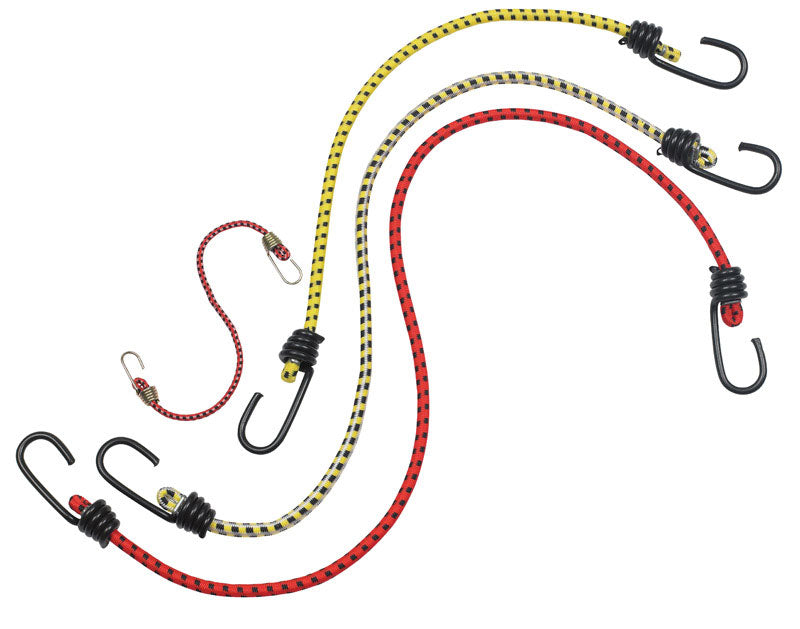 HAMPTON PRODUCTS INTERNATIONAL CORP, Keeper Assorted Bungee Cord Set asst in. L 12 pk