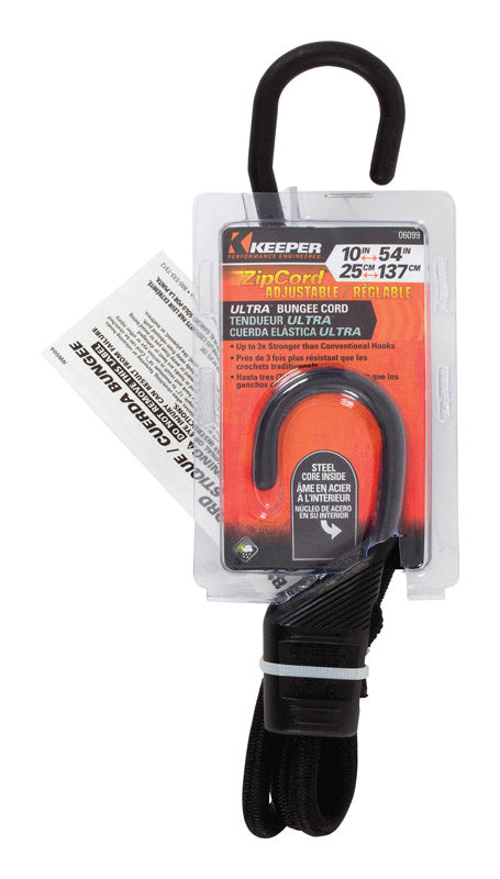 HAMPTON PRODUCTS INTERNATIONAL CORP, Keeper Black Bungee Cord 36 in. L X 0.315 in. 1 pk