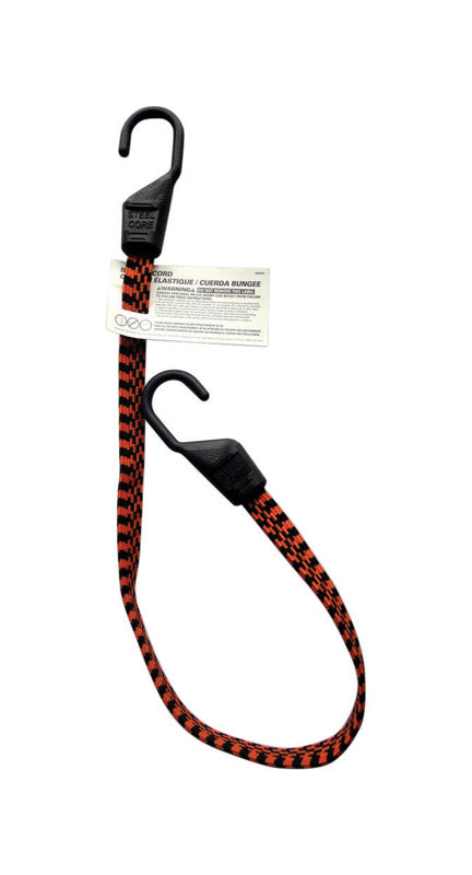 HAMPTON PRODUCTS INTERNATIONAL CORP, Keeper Black/Orange Flat Bungee Cord 32 in.   L X 0.14 in.   T 1 pk