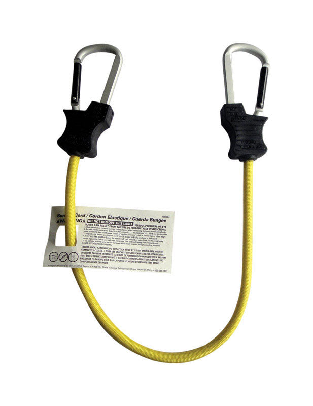 HAMPTON PRODUCTS INTERNATIONAL CORP, Keeper Black/Yellow Bungee Cord 24 in. L X 0.315 in. 1 pk