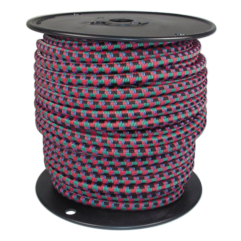 HAMPTON PRODUCTS INTERNATIONAL CORP, Keeper Multicolored Bungee Cord Reel 1500 in. L X 5/16 in. 1 pk