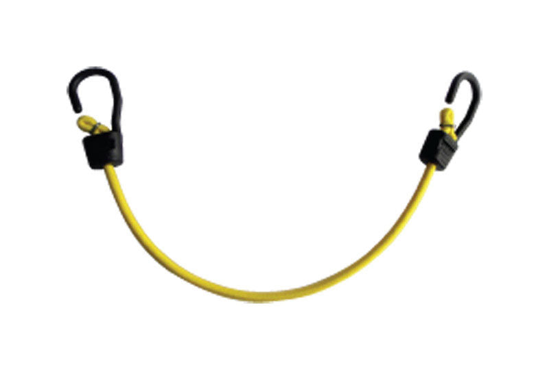 HAMPTON PRODUCTS INTERNATIONAL CORP, Keeper Ultra Black/Yellow Bungee Cord 24 in. L X 0.315 in. T 1 pk