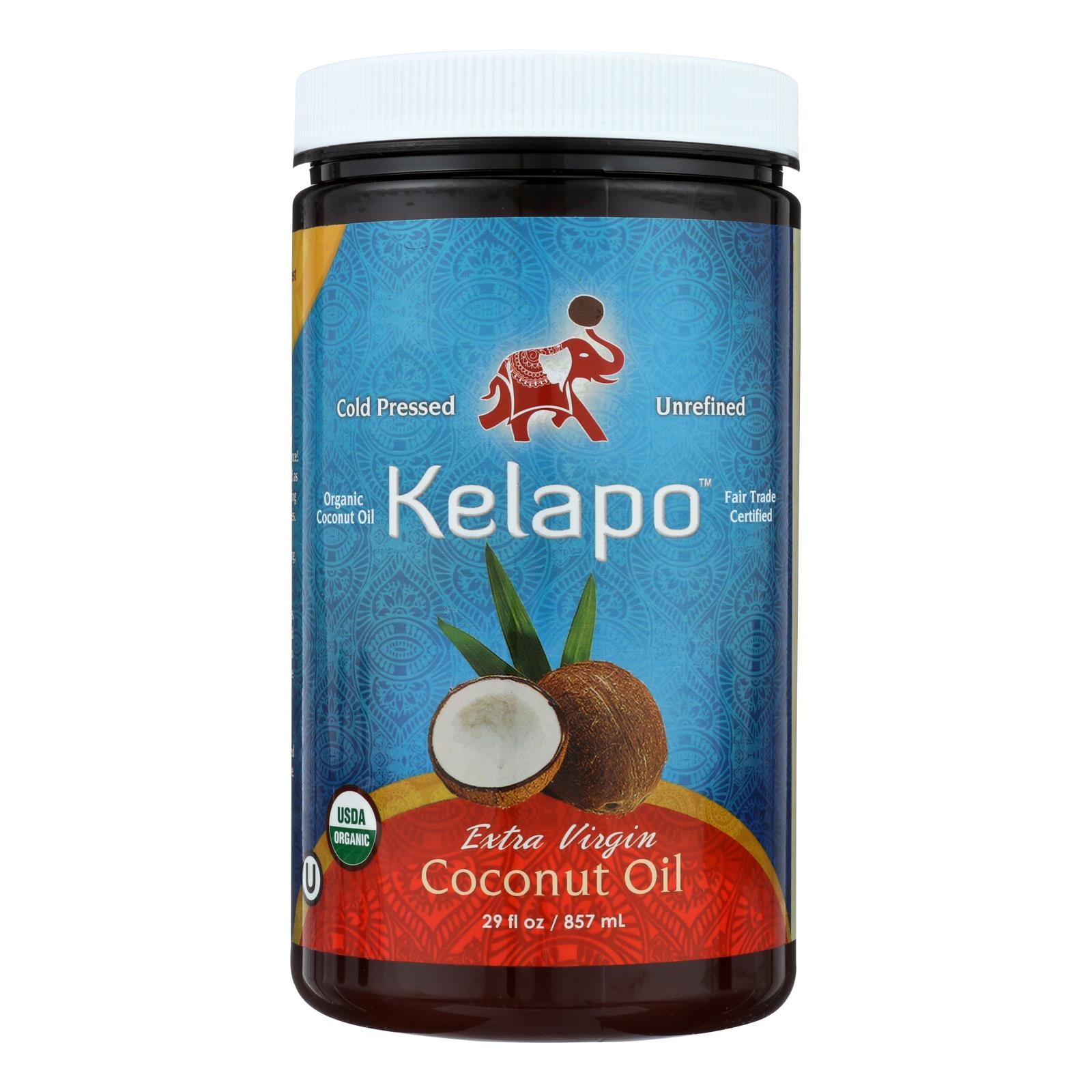 Kelapo, Kelapo Coconut Oil - Gluten Free - Extra Virgin - Case of 6 - 29 fl oz (Pack of 6)