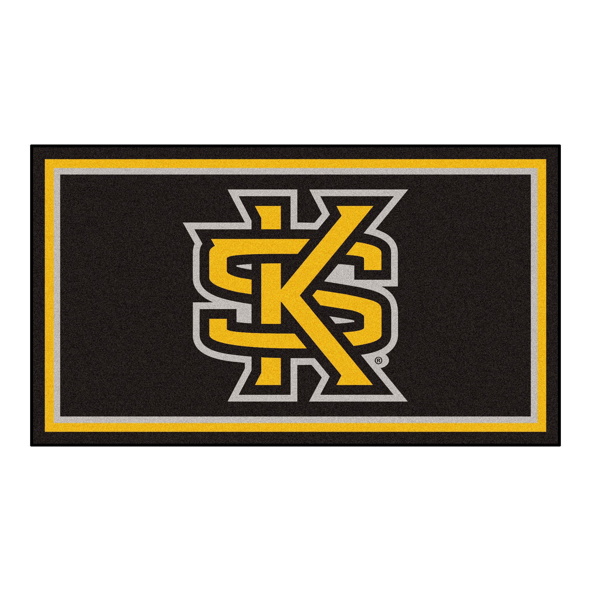 FANMATS, Kennesaw State University 3ft. x 5ft. Plush Area Rug