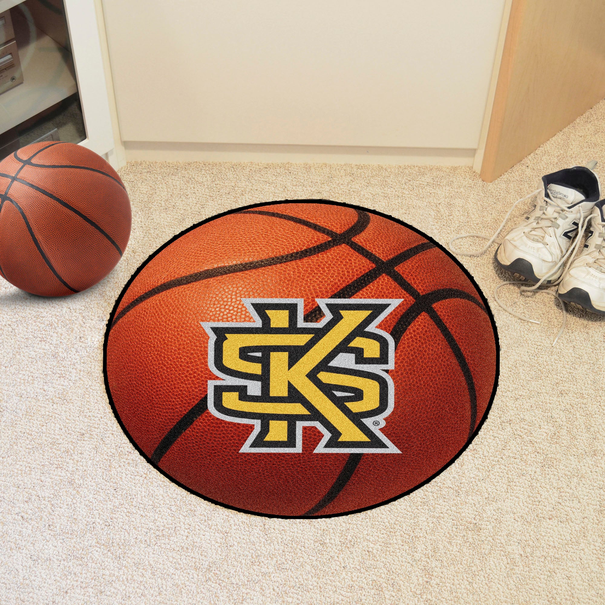 FANMATS, Kennesaw State University Basketball Rug - 27in. Diameter