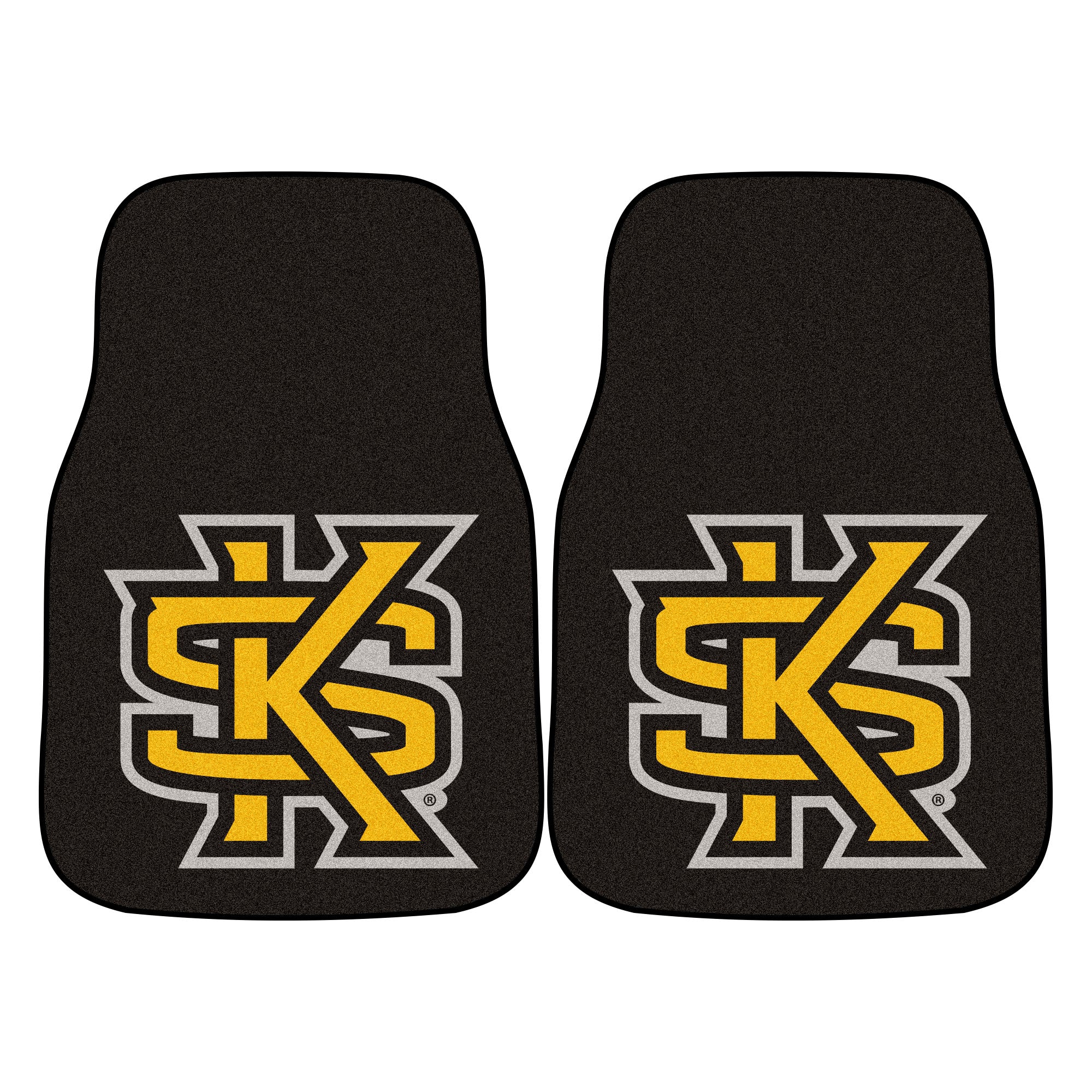 FANMATS, Kennesaw State University Carpet Car Mat Set - 2 Pieces