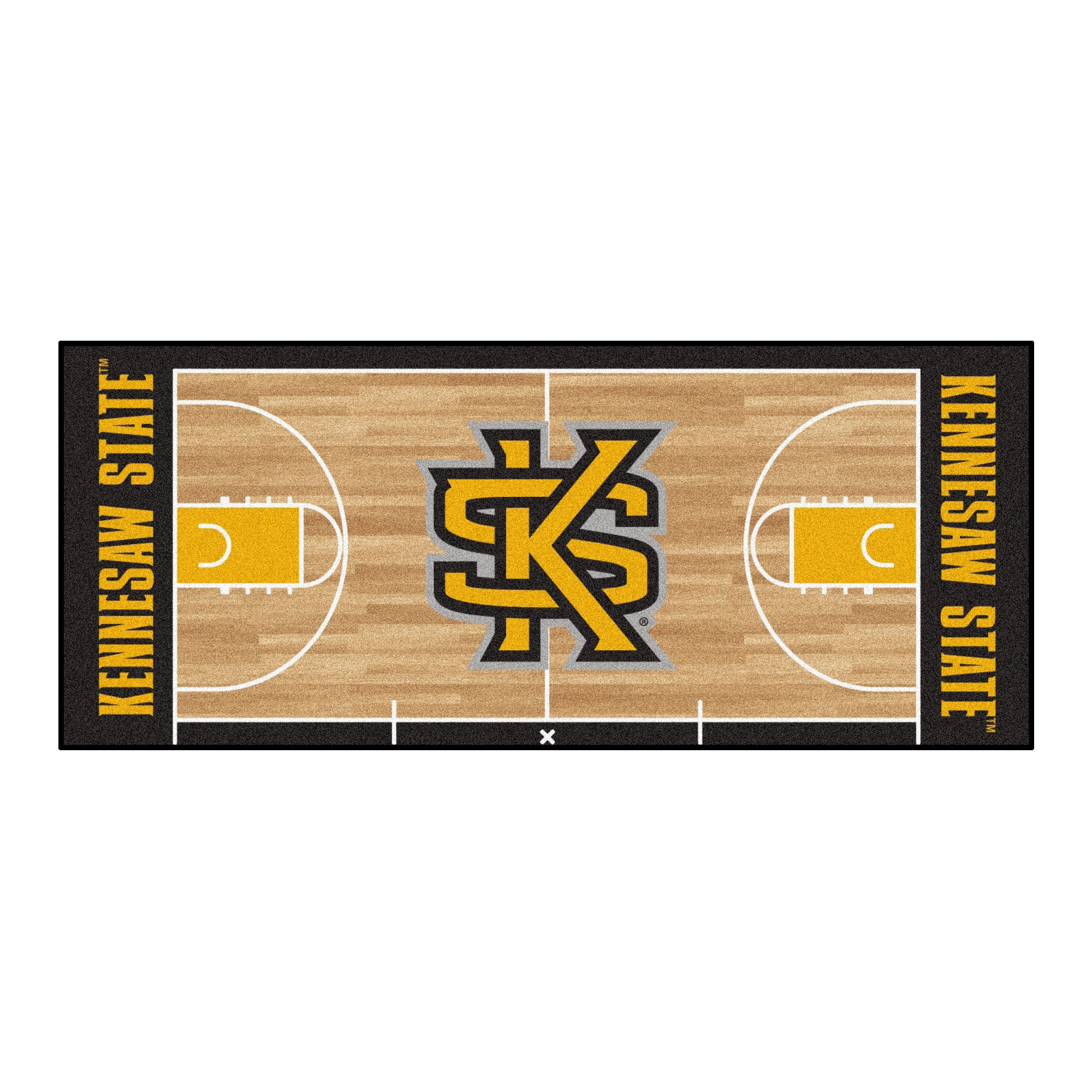 FANMATS, Kennesaw State University Court Runner Rug - 30in. x 72in.