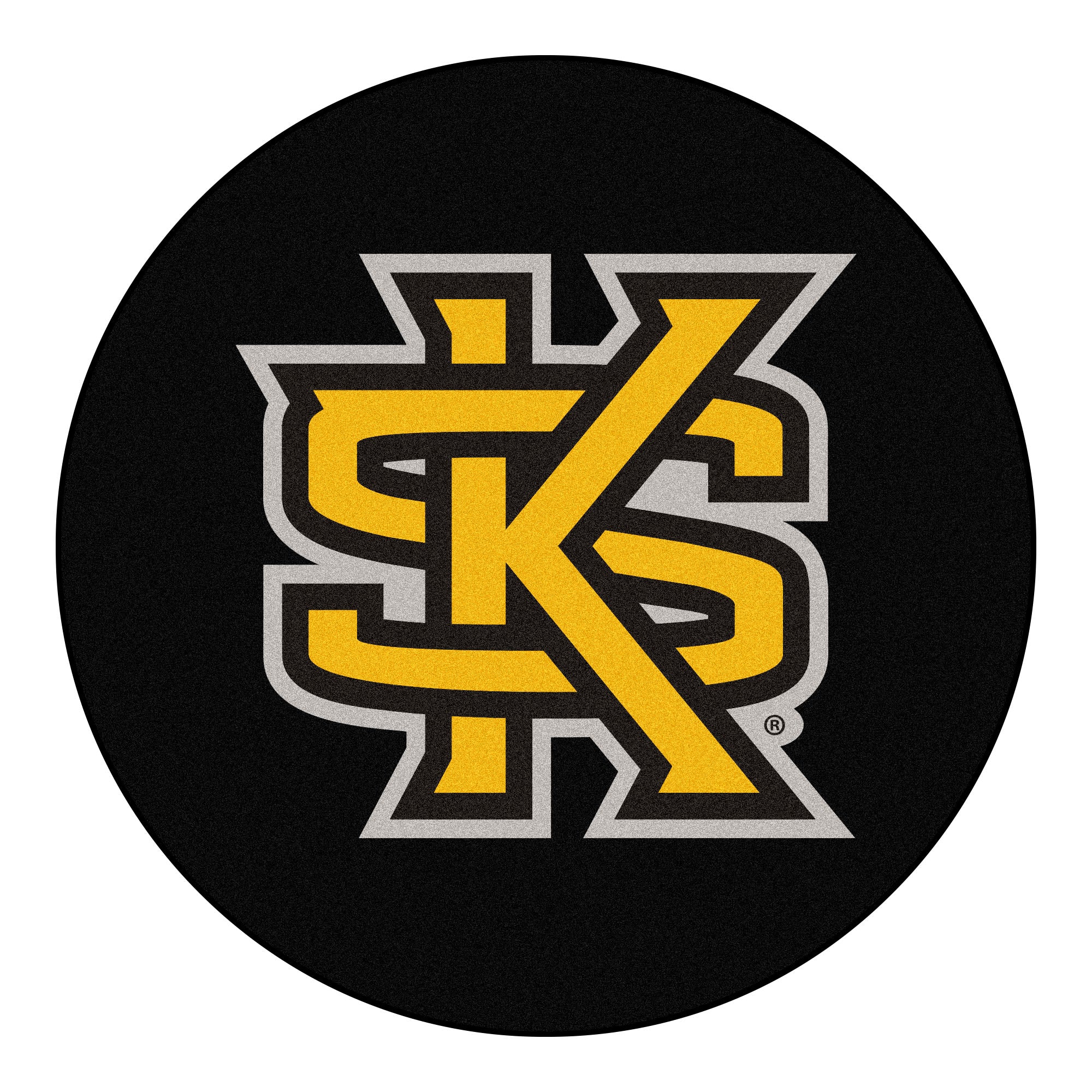 FANMATS, Kennesaw State University Hockey Puck Rug - 27in. Diameter