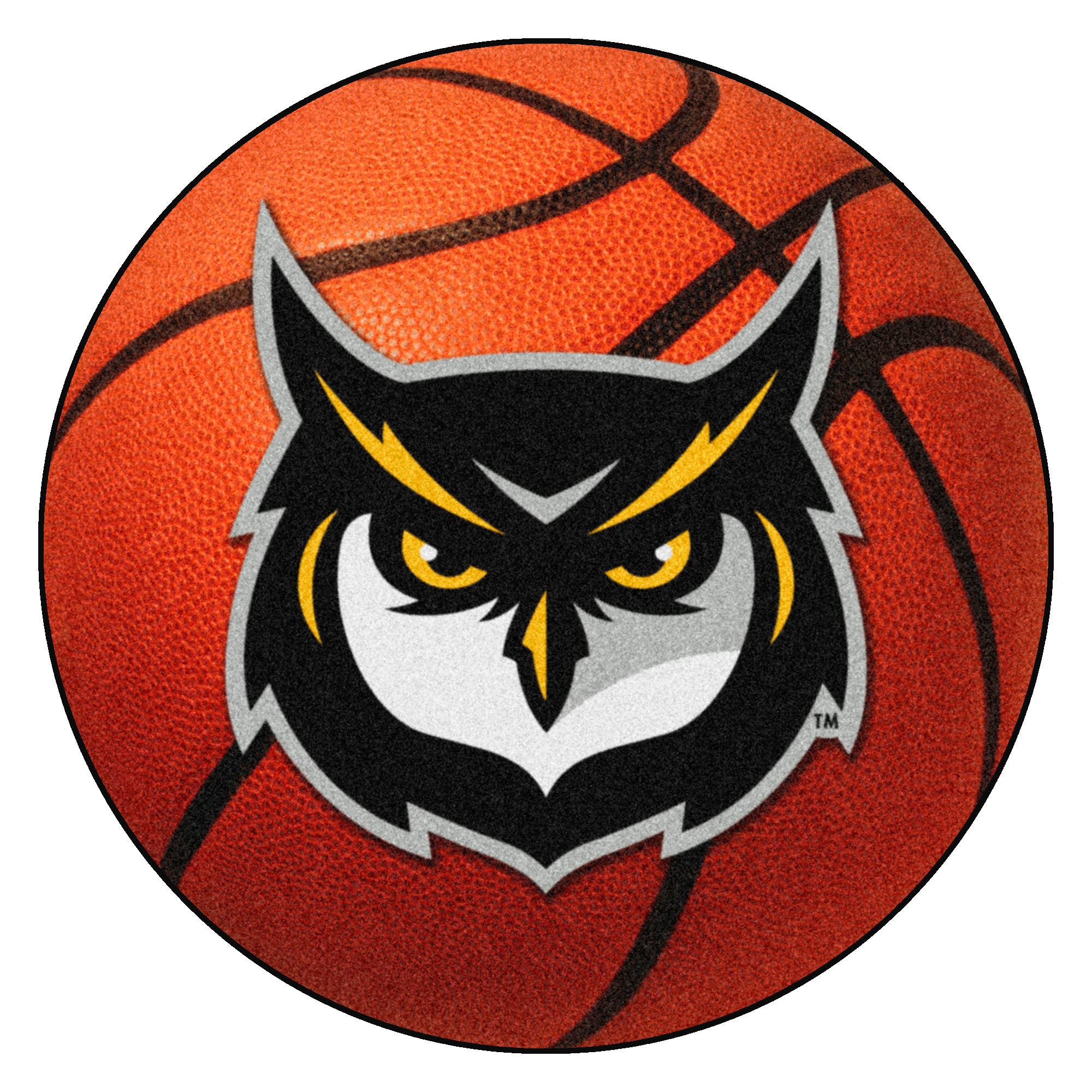 FANMATS, Kennesaw State University Owls Basketball Rug - 27in. Diameter