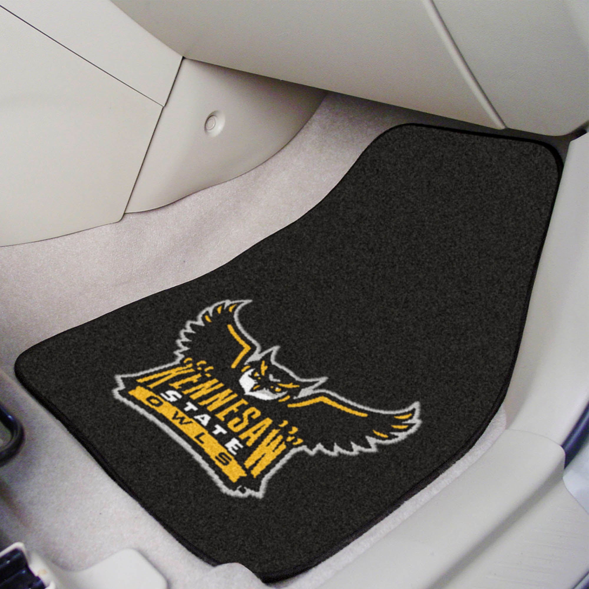 FANMATS, Kennesaw State University Owls Carpet Car Mat Set - 2 Pieces