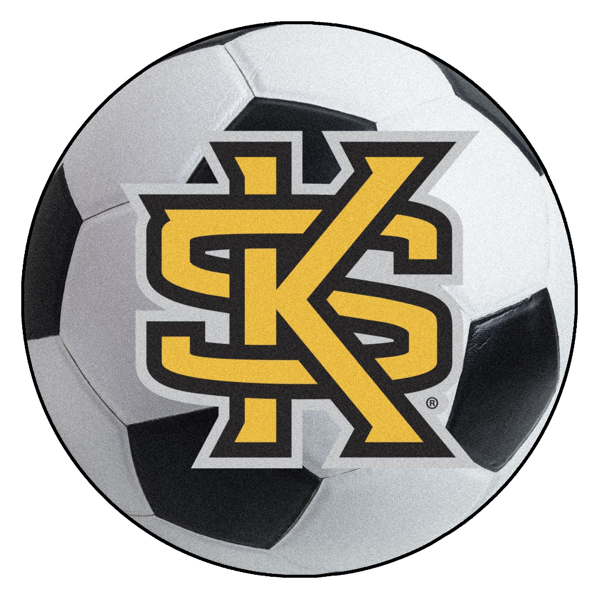 FANMATS, Kennesaw State University Soccer Ball Rug - 27in. Diameter