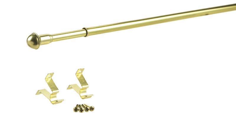 KENNEY MANUFACTURING COMPANY, Kenney Brass Brass Curtain Rod 28 in. L X 48 in. L