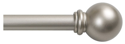 KENNEY MANUFACTURING COMPANY, Kenney Brass Champagne Silver Curtain Rod 28 in. L X 48 in. L