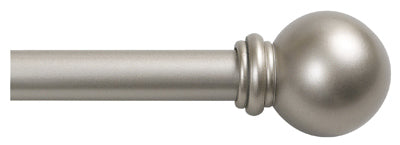 KENNEY MANUFACTURING COMPANY, Kenney Brass Champagne Silver Curtain Rod 48 in. L X 86 in. L