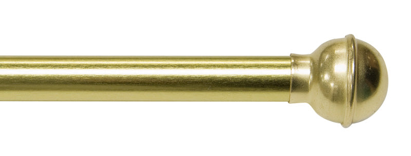 KENNEY MANUFACTURING COMPANY, Kenney Brass Gold Ball Cafe Rod 28 in. L X 48 in. L