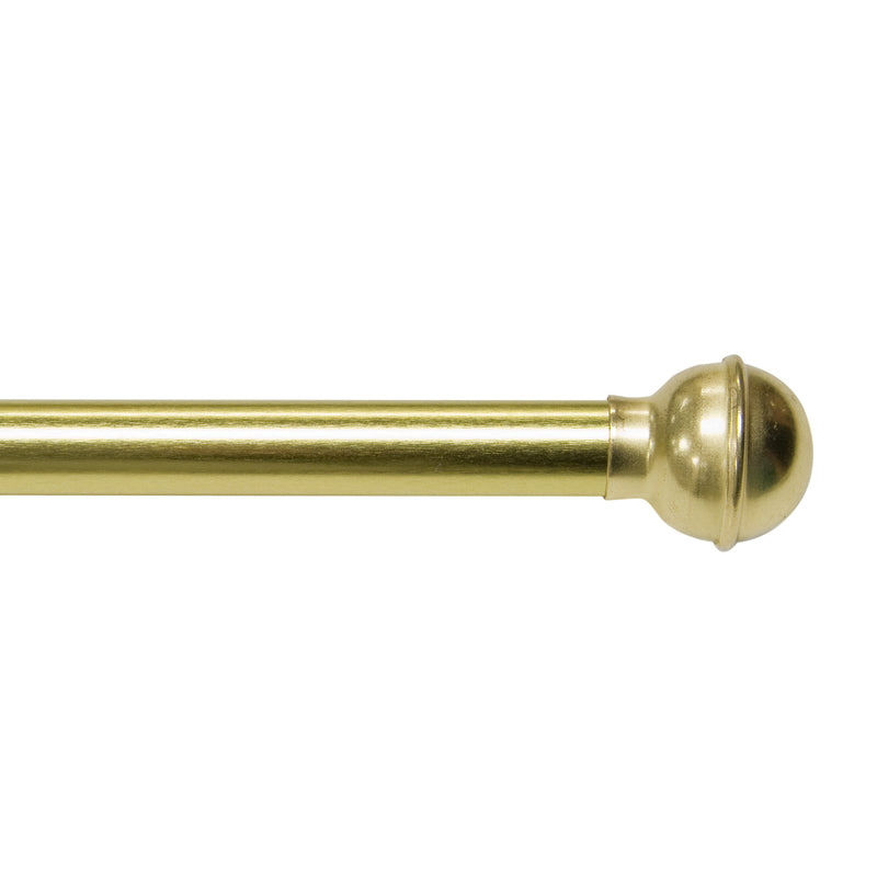 KENNEY MANUFACTURING COMPANY, Kenney Brass Gold Ball Cafe Rod 28 in. L X 48 in. L