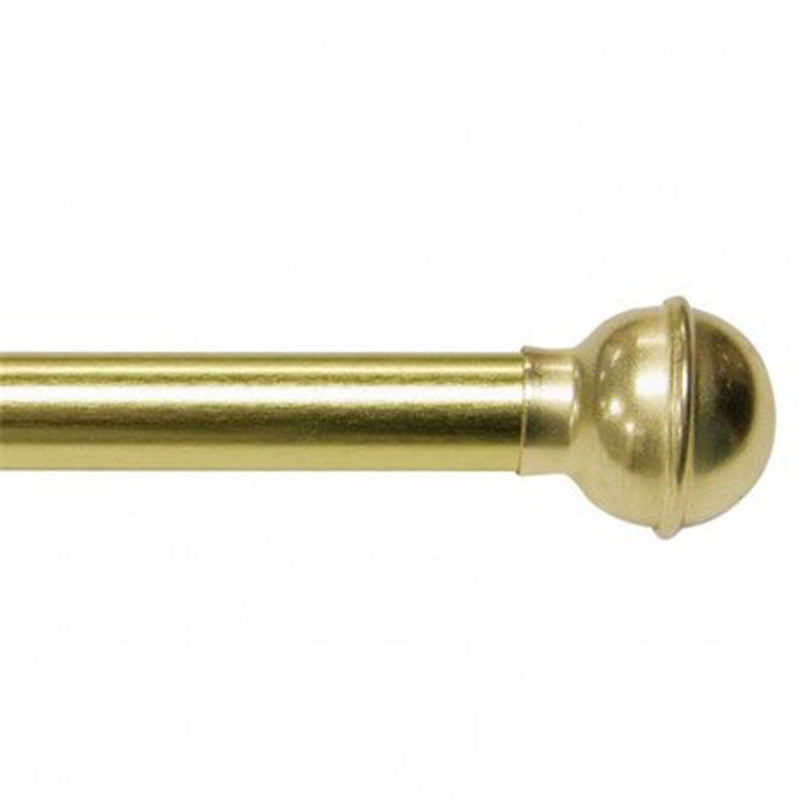 KENNEY MANUFACTURING COMPANY, Kenney Brass Gold Ball Cafe Rod 48 in. L X 84 in. L