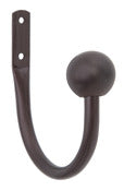 KENNEY MANUFACTURING COMPANY, Kenney Bronze Brown Ball End Drapery Holdback 4.2 in. L