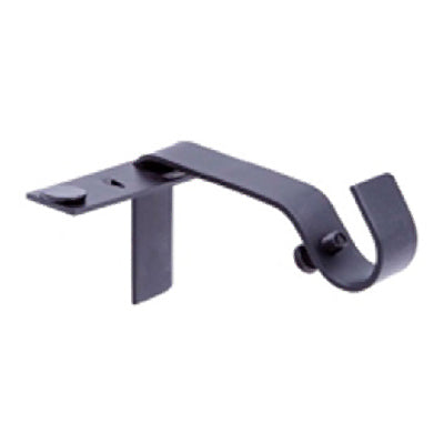 KENNEY MANUFACTURING COMPANY, Kenney Fast Fit Matte Black Curtain Rod Bracket 5/8 in. L