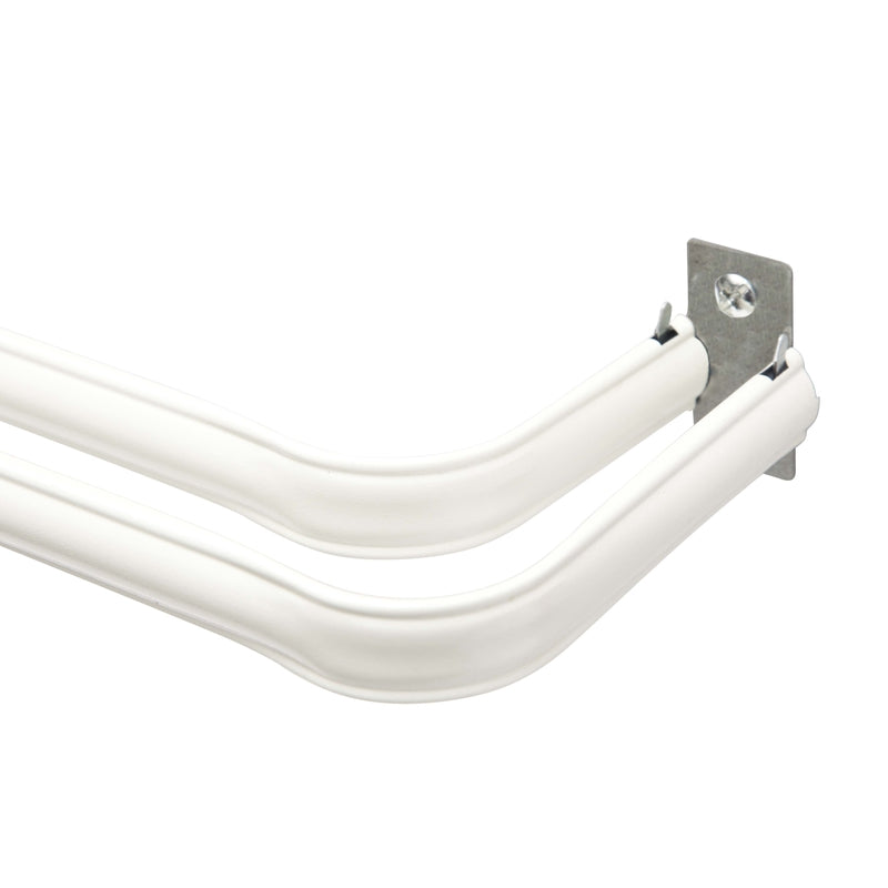 KENNEY MANUFACTURING COMPANY, Kenney White Lockseam Curtain Rod 28 in. L X 48 in. L