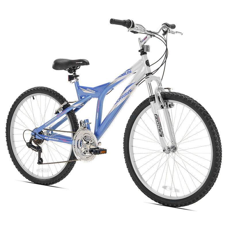 KENT INTERNATIONAL INC, Kent  Shogun Shockwave  Women  26 in. Dia. Bicycle  Blue