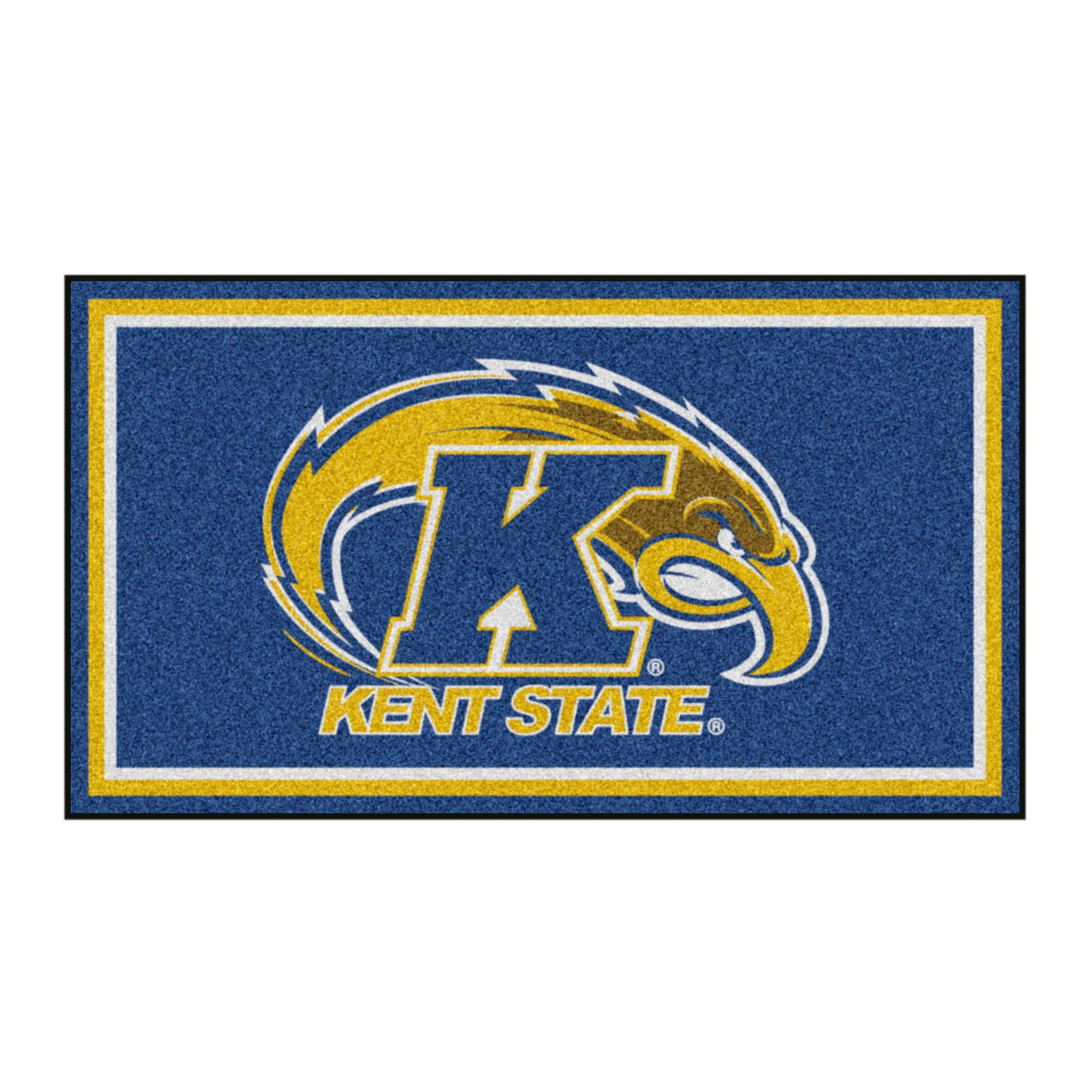 FANMATS, Kent State University 3ft. x 5ft. Plush Area Rug