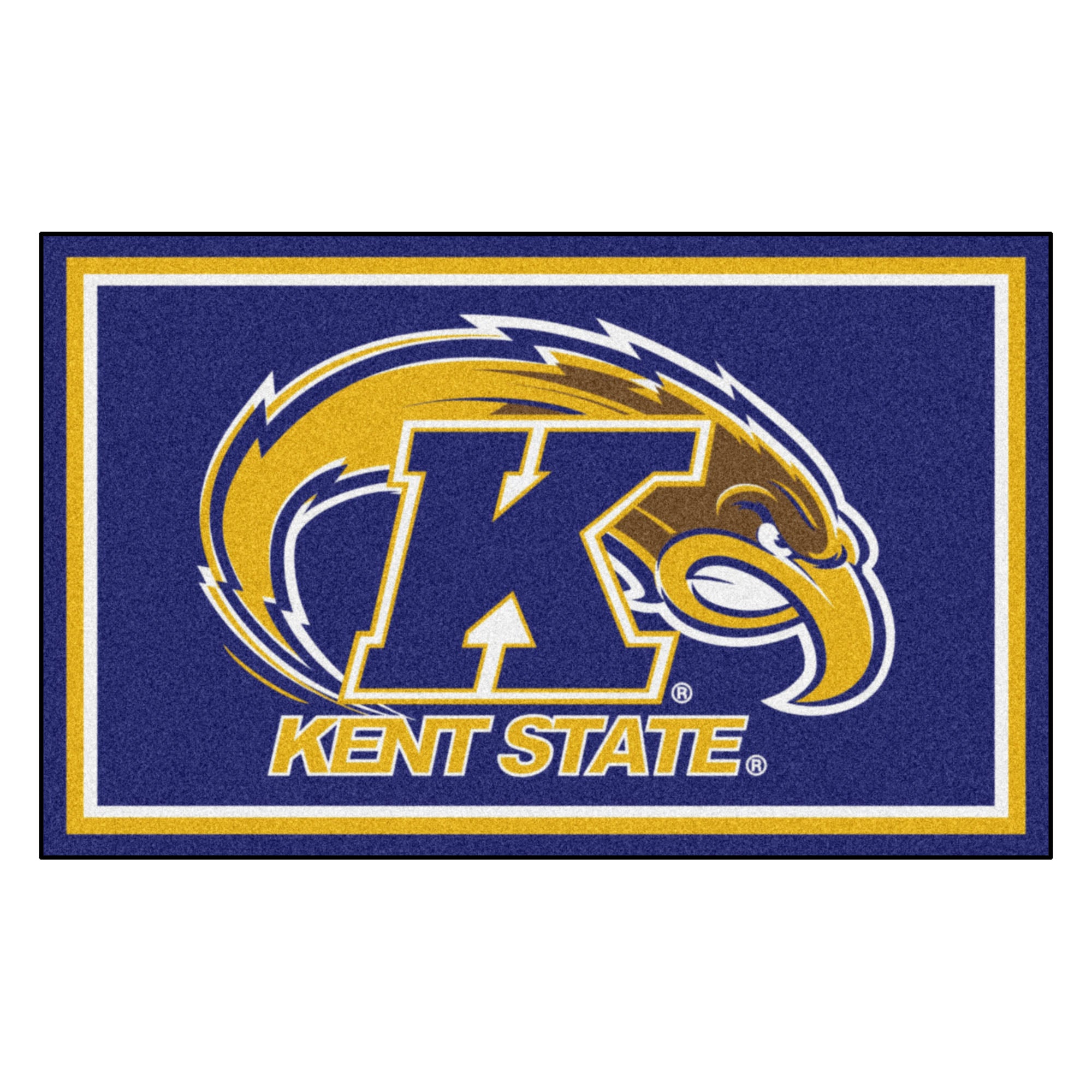 FANMATS, Kent State University 4ft. x 6ft. Plush Area Rug