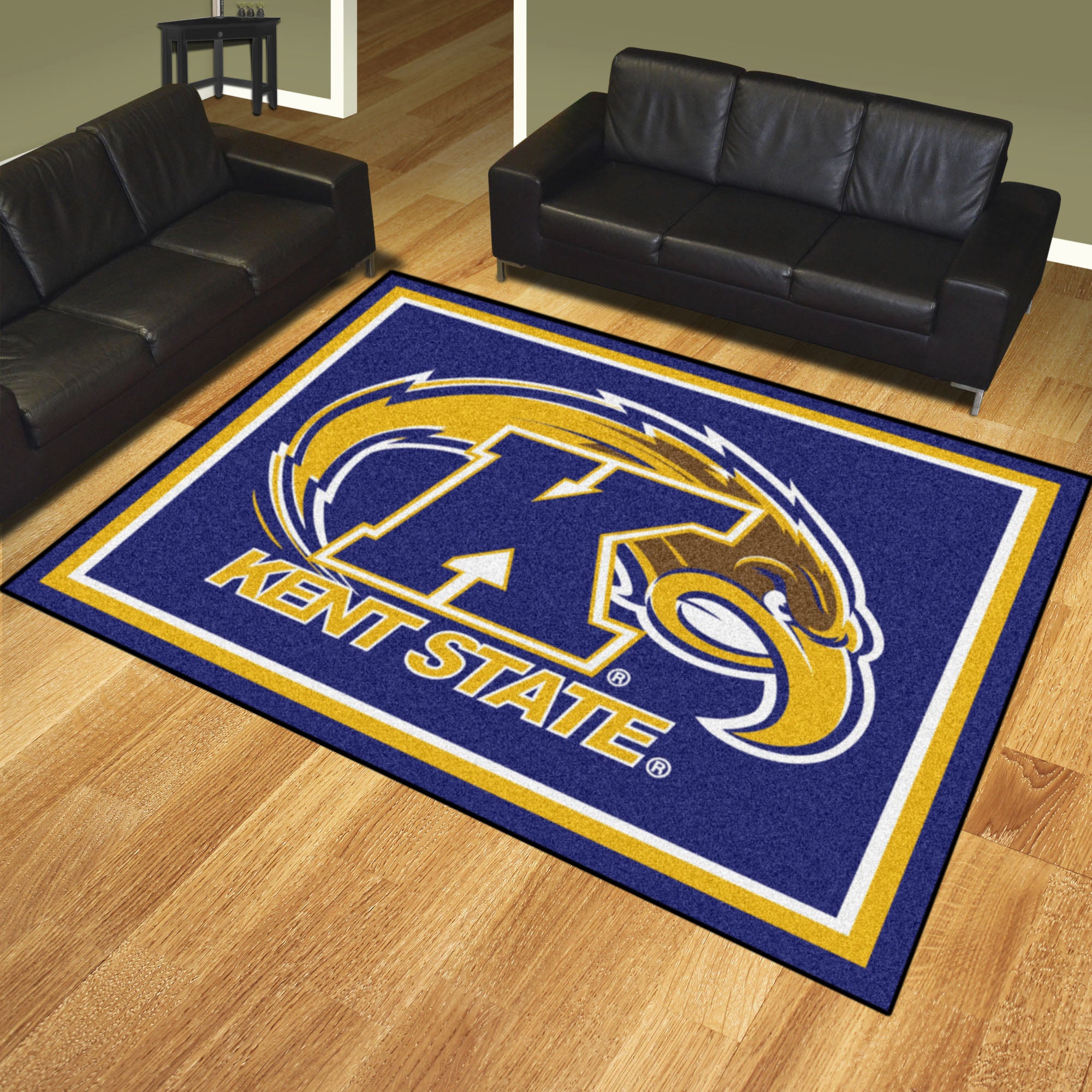 FANMATS, Kent State University 8ft. x 10 ft. Plush Area Rug