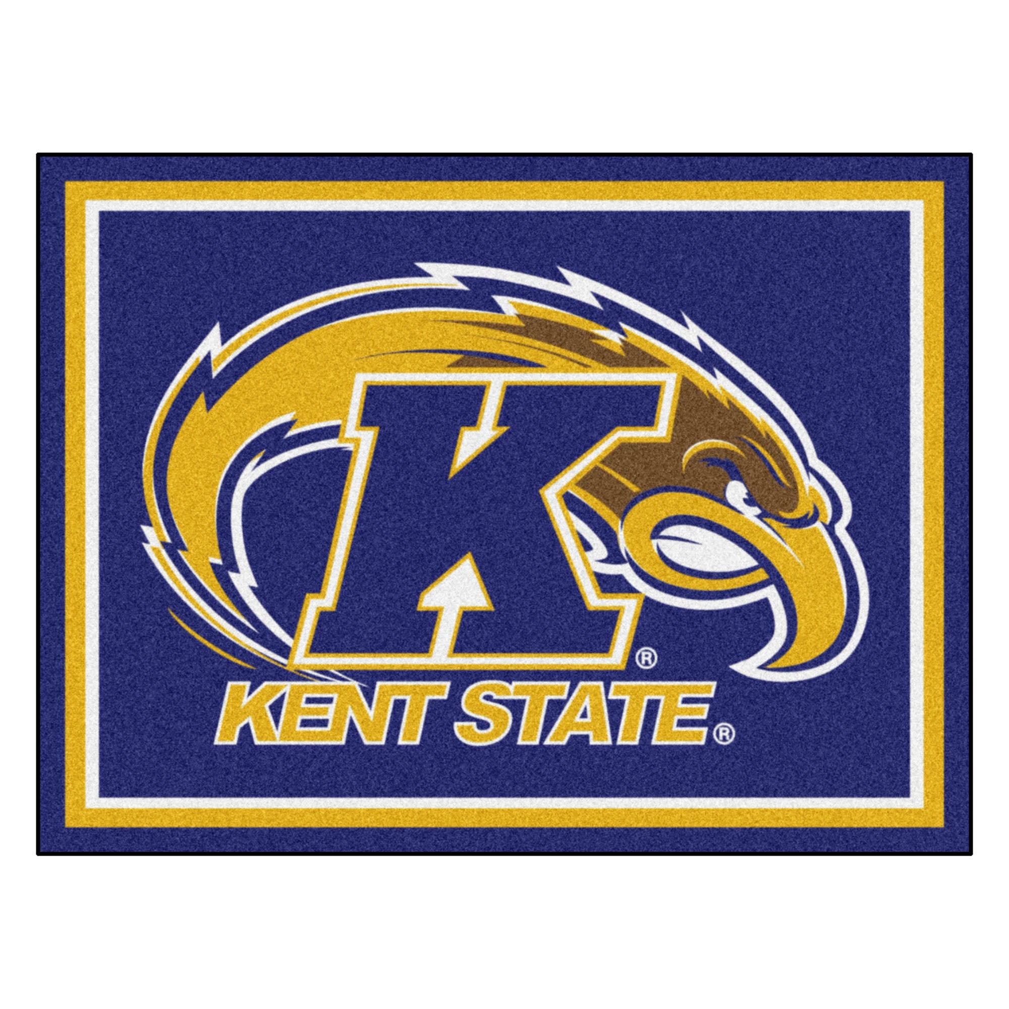 FANMATS, Kent State University 8ft. x 10 ft. Plush Area Rug