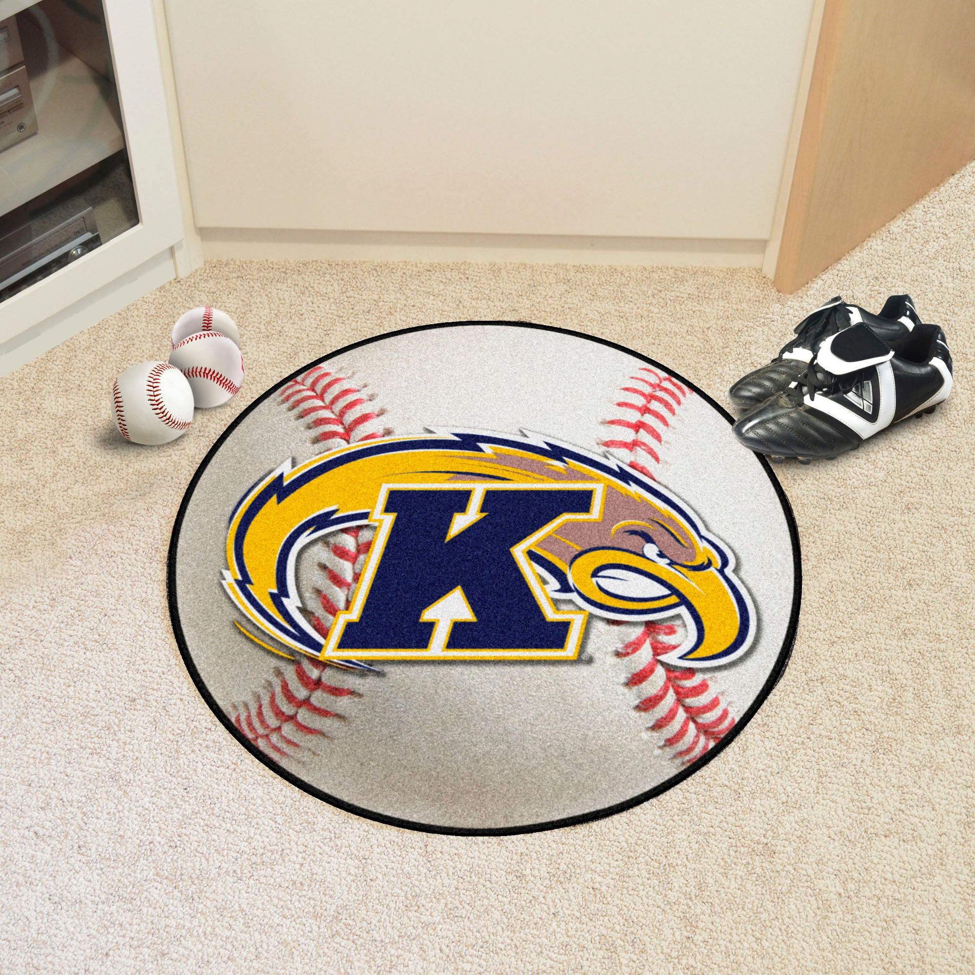 FANMATS, Kent State University Baseball Rug - 27in. Diameter