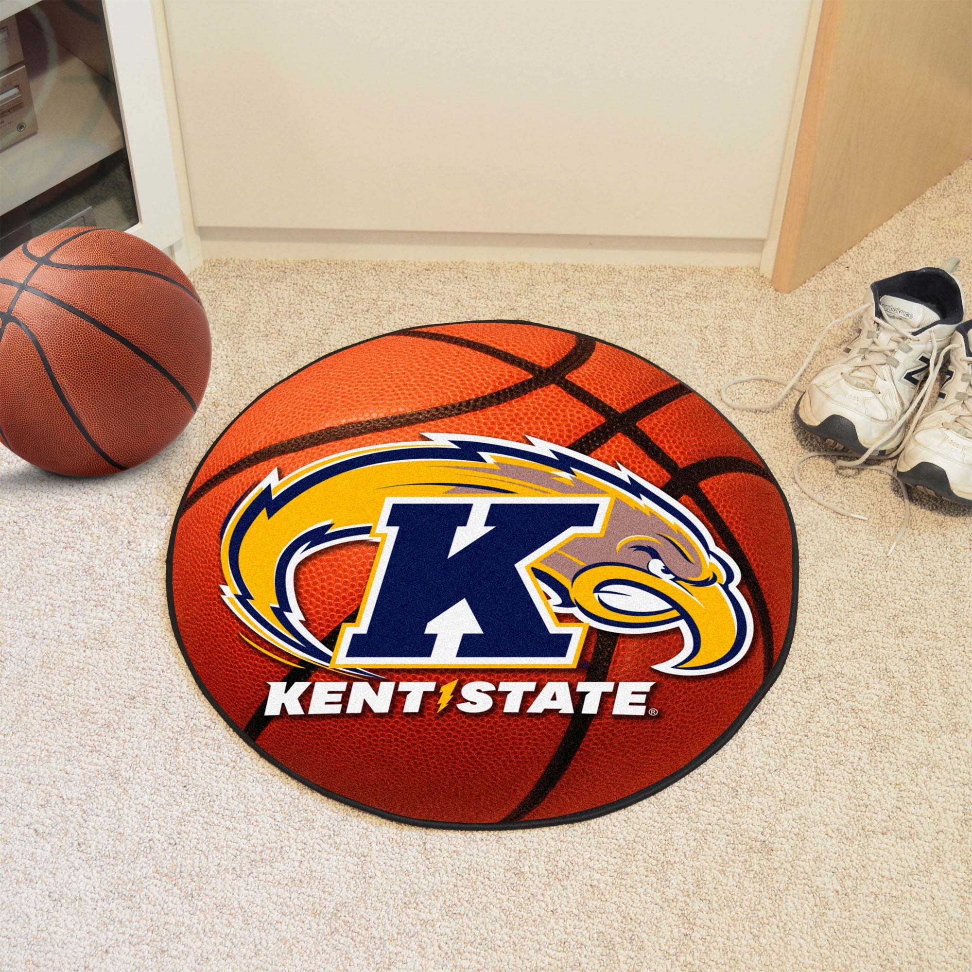 FANMATS, Kent State University Basketball Rug - 27in. Diameter