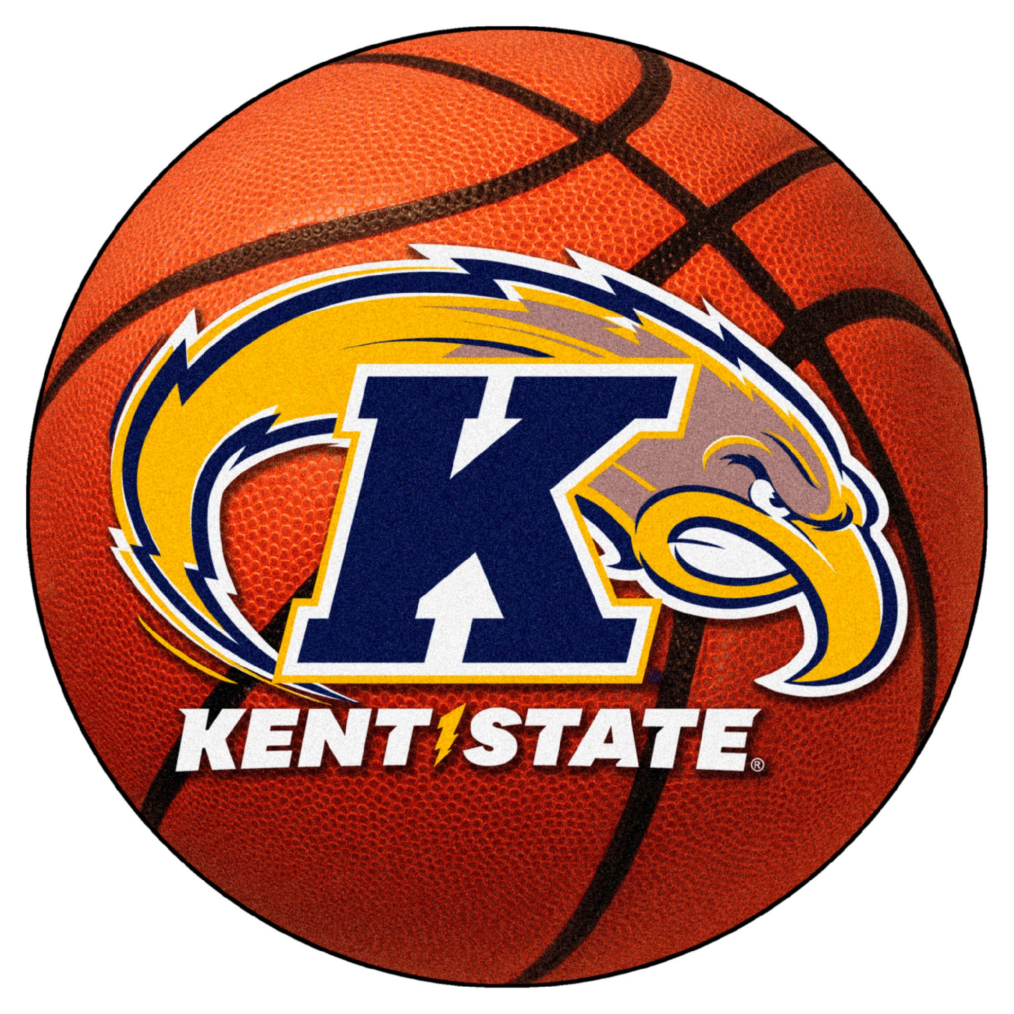 FANMATS, Kent State University Basketball Rug - 27in. Diameter