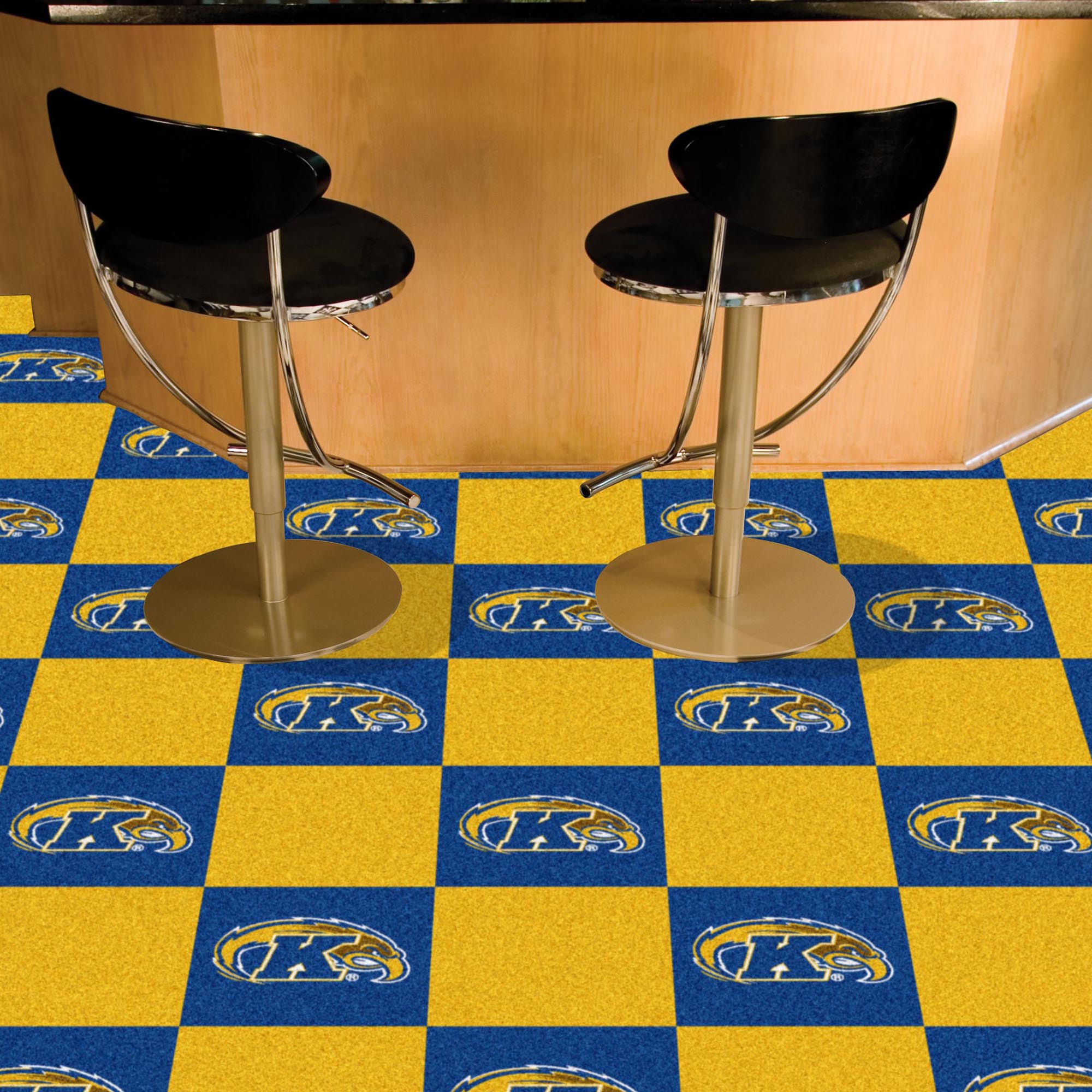 FANMATS, Kent State University Team Carpet Tiles - 45 Sq Ft.