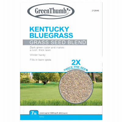 Green Thumb, Kentucky Bluegrass Seed Mix, 7-Lbs., Covers 3,500 Sq. Ft.