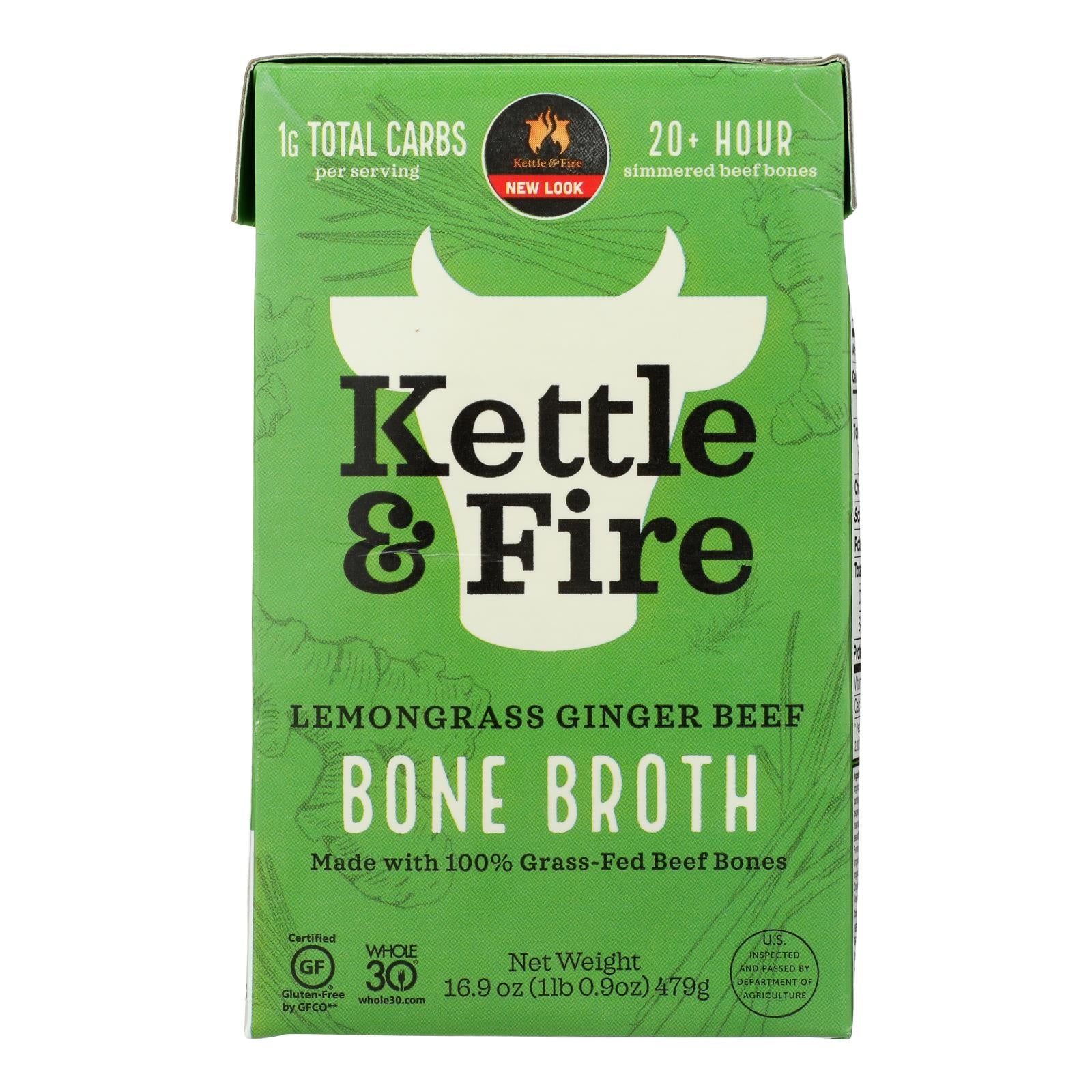 Kettle And Fire, Kettle And Fire - Bone Broth Beef Pho - Case of 6 - 16.9 FZ (Pack of 6)