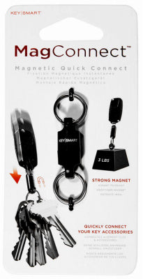 KEYSMART LLC, Key Smart Mag Connect Steel Black Magnetic Key Holder (Pack of 6)