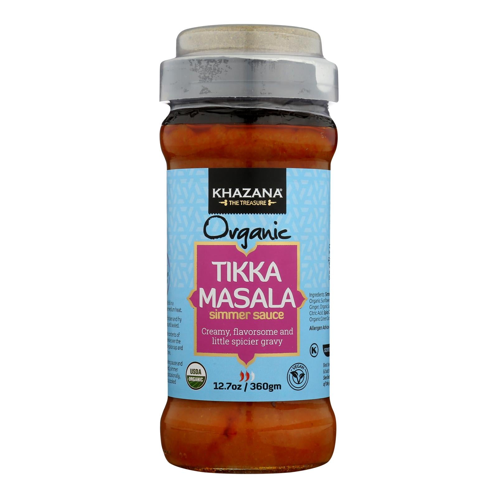 Khazana, Khazana - Sim Sauce Tikka Masala - Case of 6 - 12.7 OZ (Pack of 6)