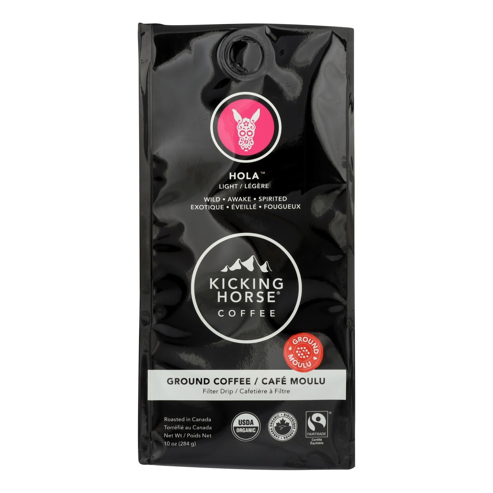 Kicking Horse, Kicking Horse Coffee - Organic - Hola - Case of 6 - 10 oz (Pack of 6)