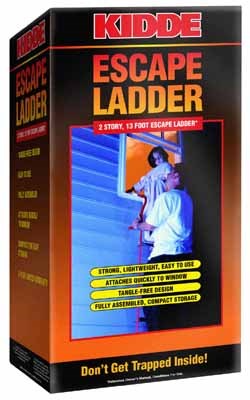 WALTER KIDDE PORTABLE EQUIPMENT INC, Kidde 13 ft. H Aluminum Fire Escape Ladder 1000 lb. capacity