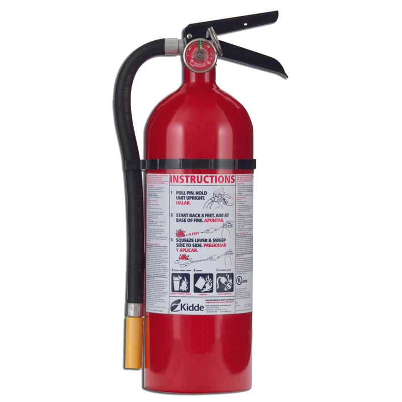 WALTER KIDDE PORTABLE EQUIPMENT INC, Kidde Pro 340 5.5 lb Fire Extinguisher For Home/Workshops US Coast Guard Agency Approval (Pack of 4)