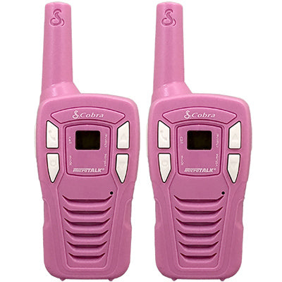 Cobra, Kids' Walkie Talkies, 18-Mile Range, Pink, Pr.