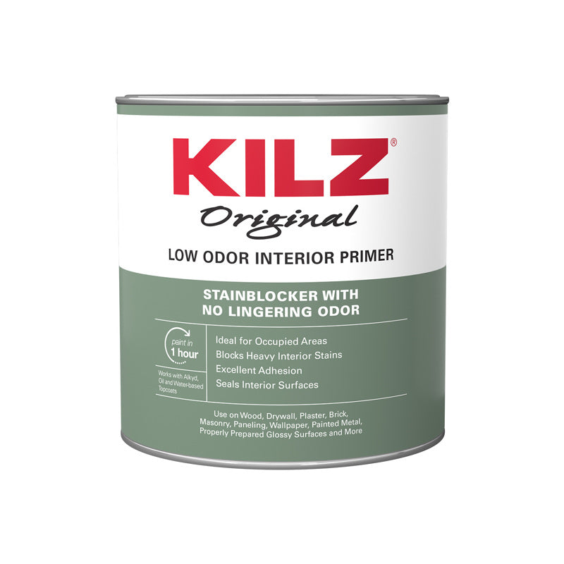 MASTERCHEM INDUSTRIES, Kilz Original White Flat Oil-Based Primer And Sealer 1 Qt. (Pack Of 6)